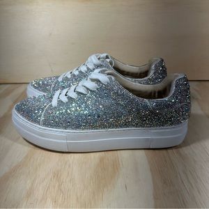 Betsey Johnson Sidny Rhinestone Sneakers Women’s Size 8.5